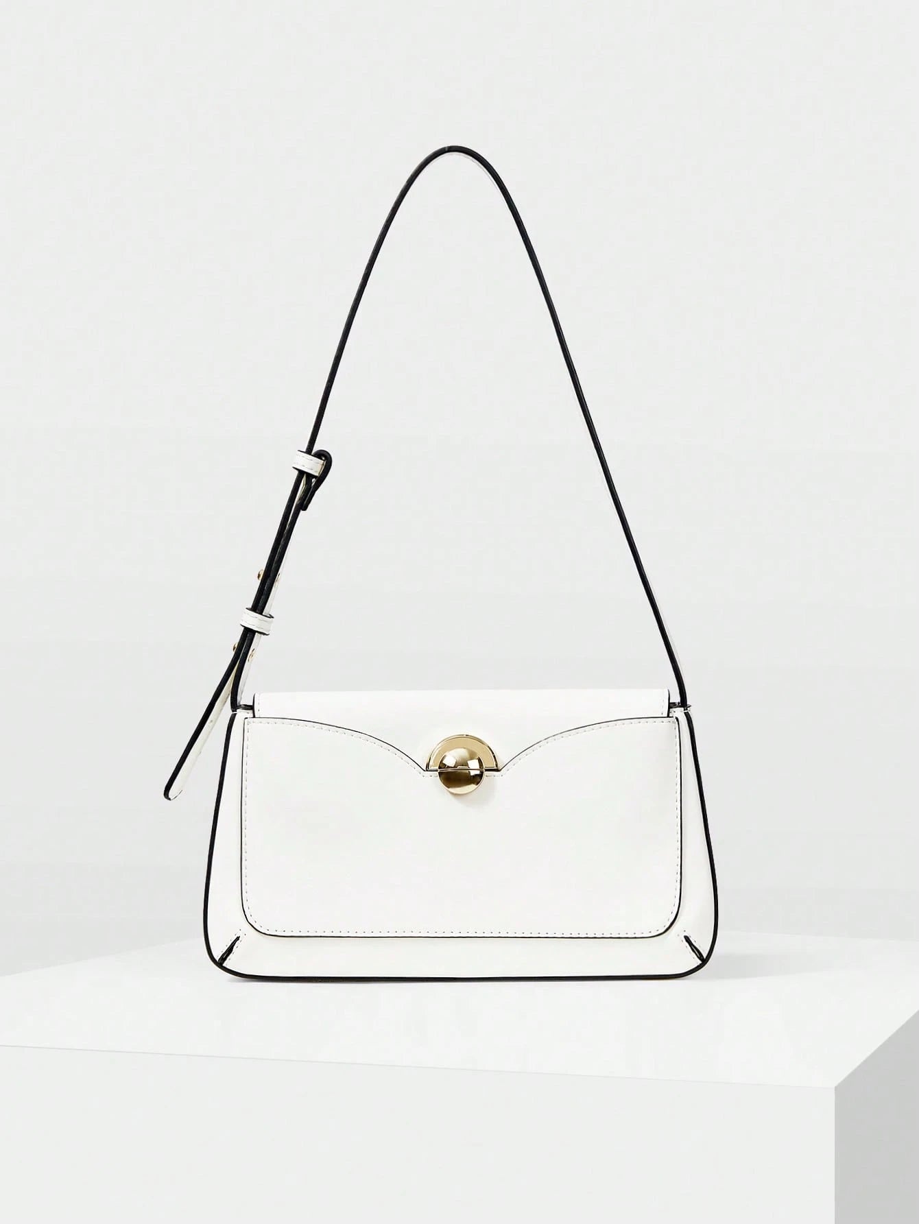 Flap Shoulder Bag with Detail