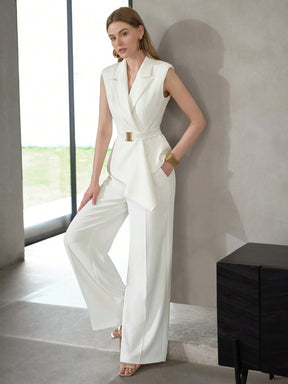 Blazer with Hem Belt