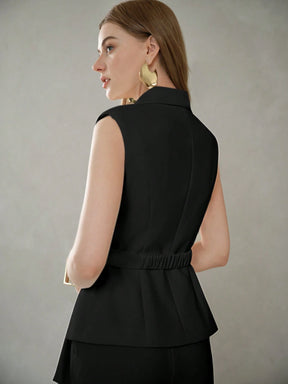 Blazer with Hem Belt