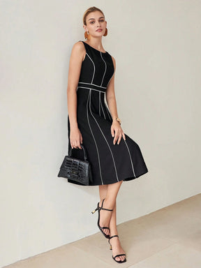Pleated Midi Dress
