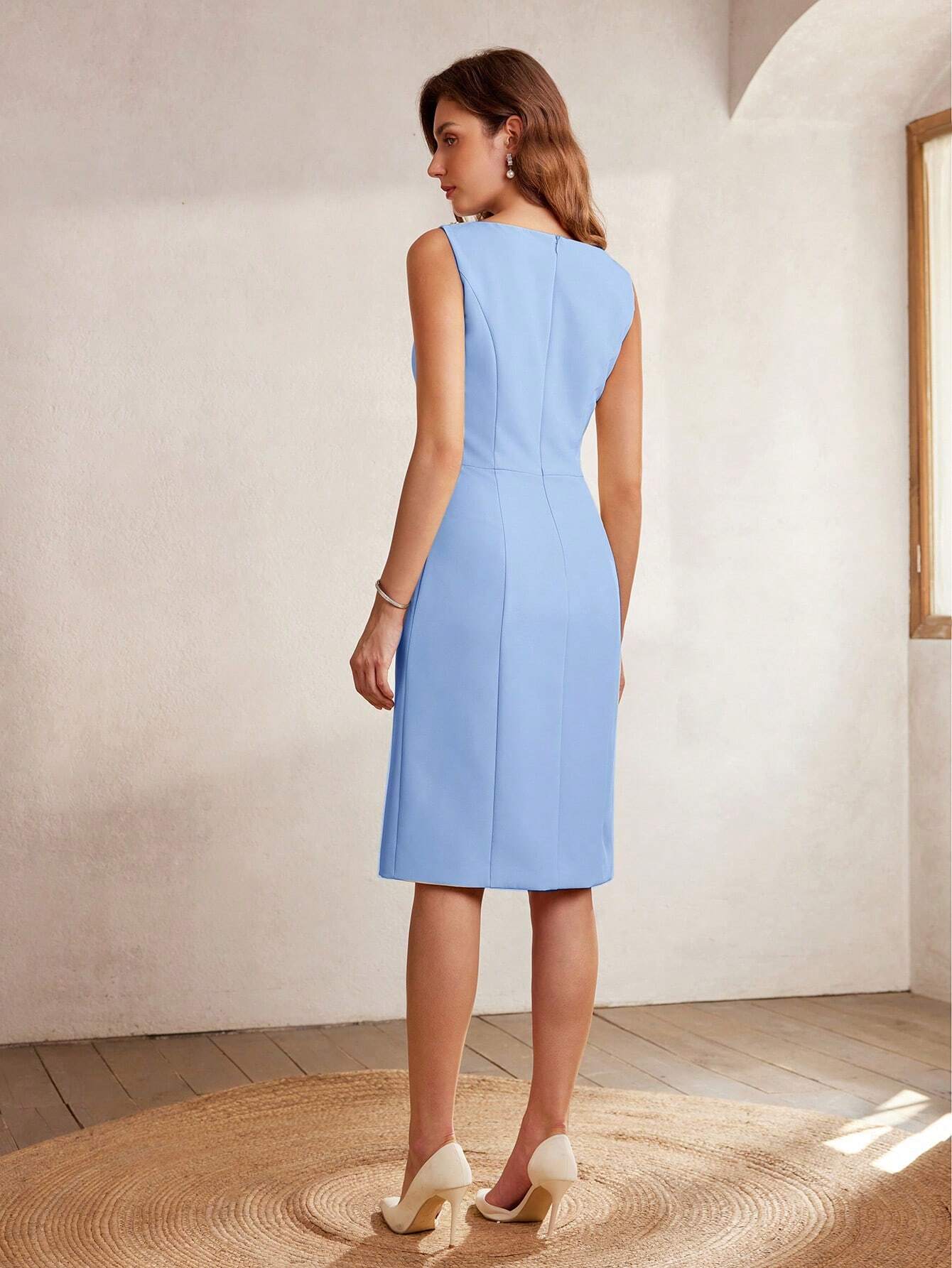 Midi Dress with Detail