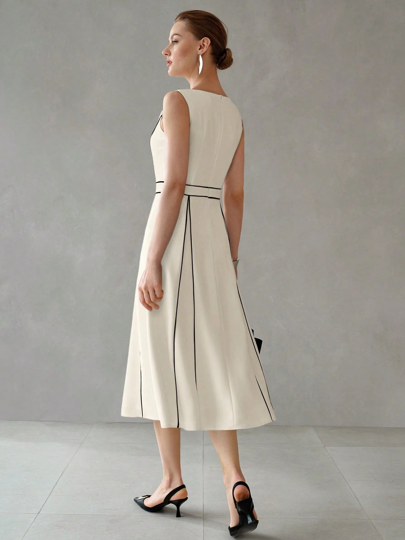 Pleated Midi Dress