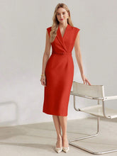 Midi Dress with Belt