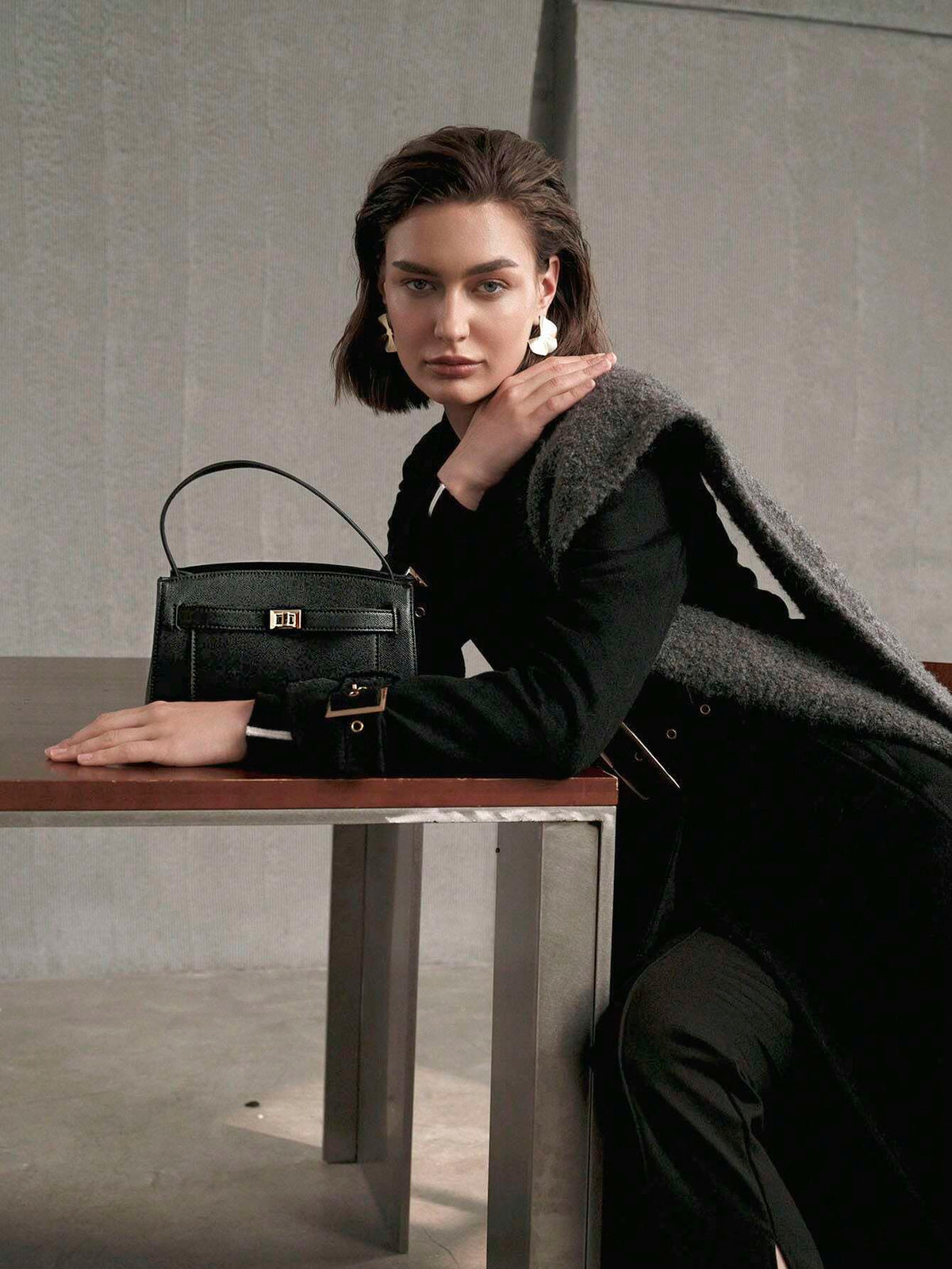 Minimalist Top Handle Bag