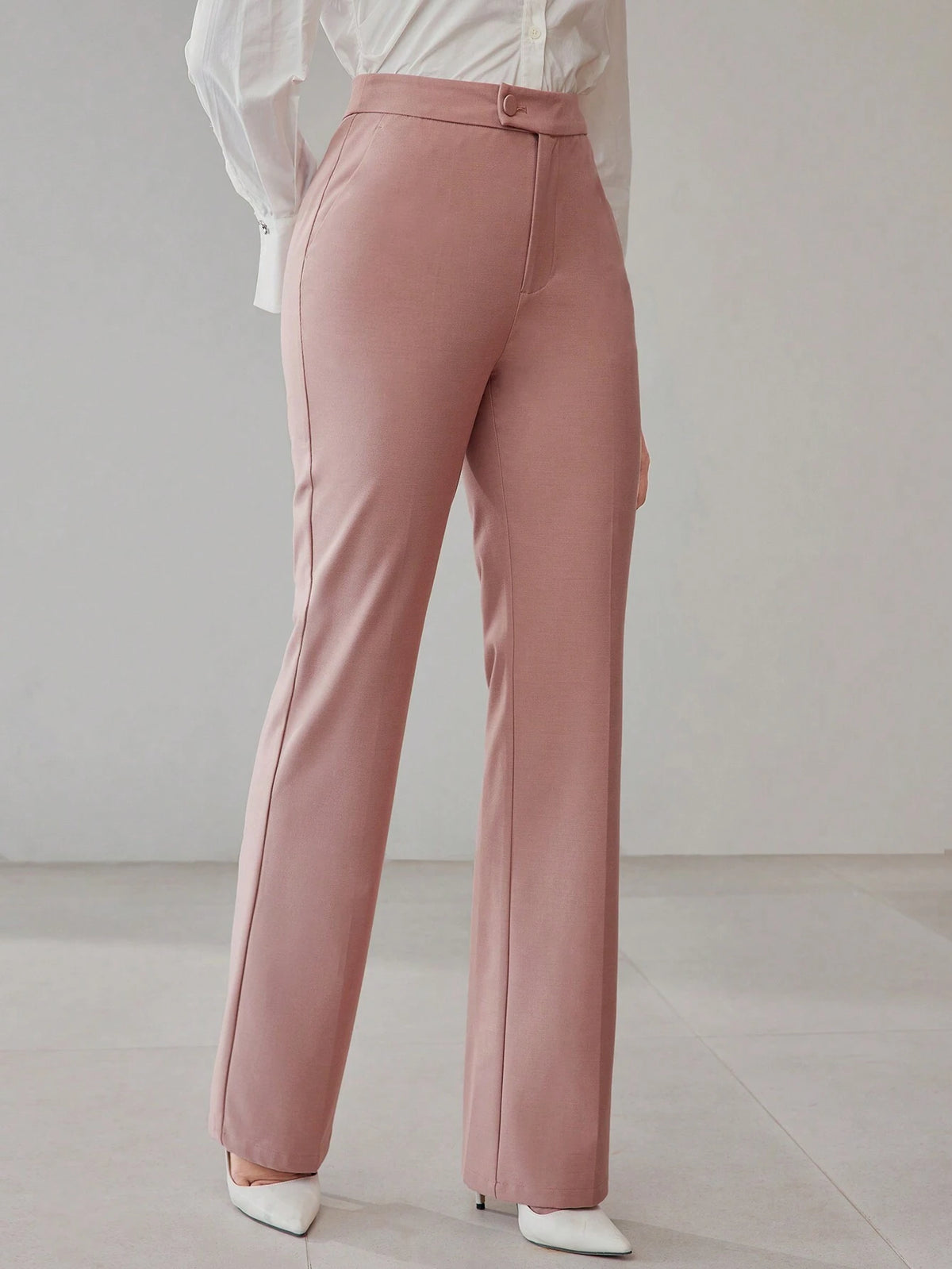 Straight-Leg Suit Pants
