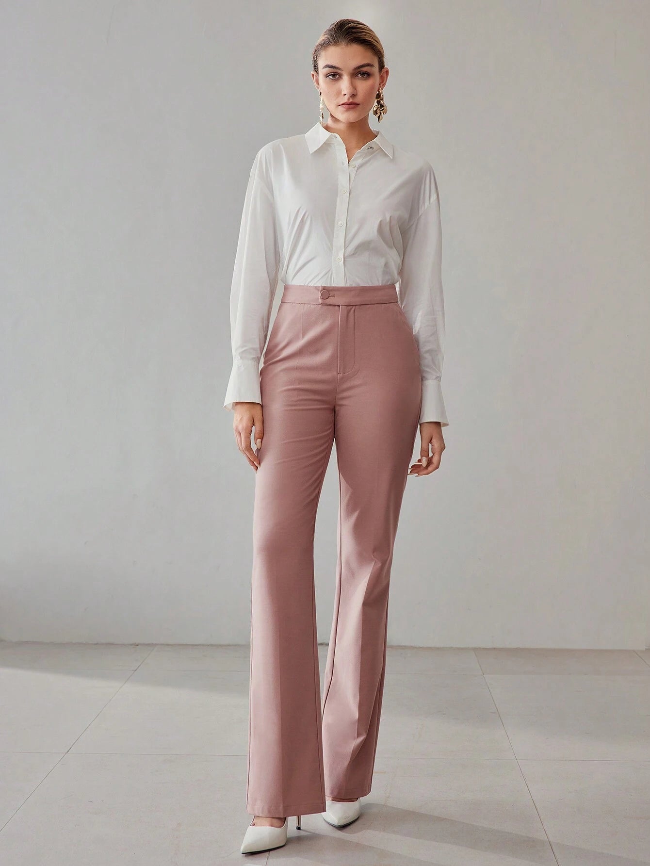 Straight-Leg Suit Pants