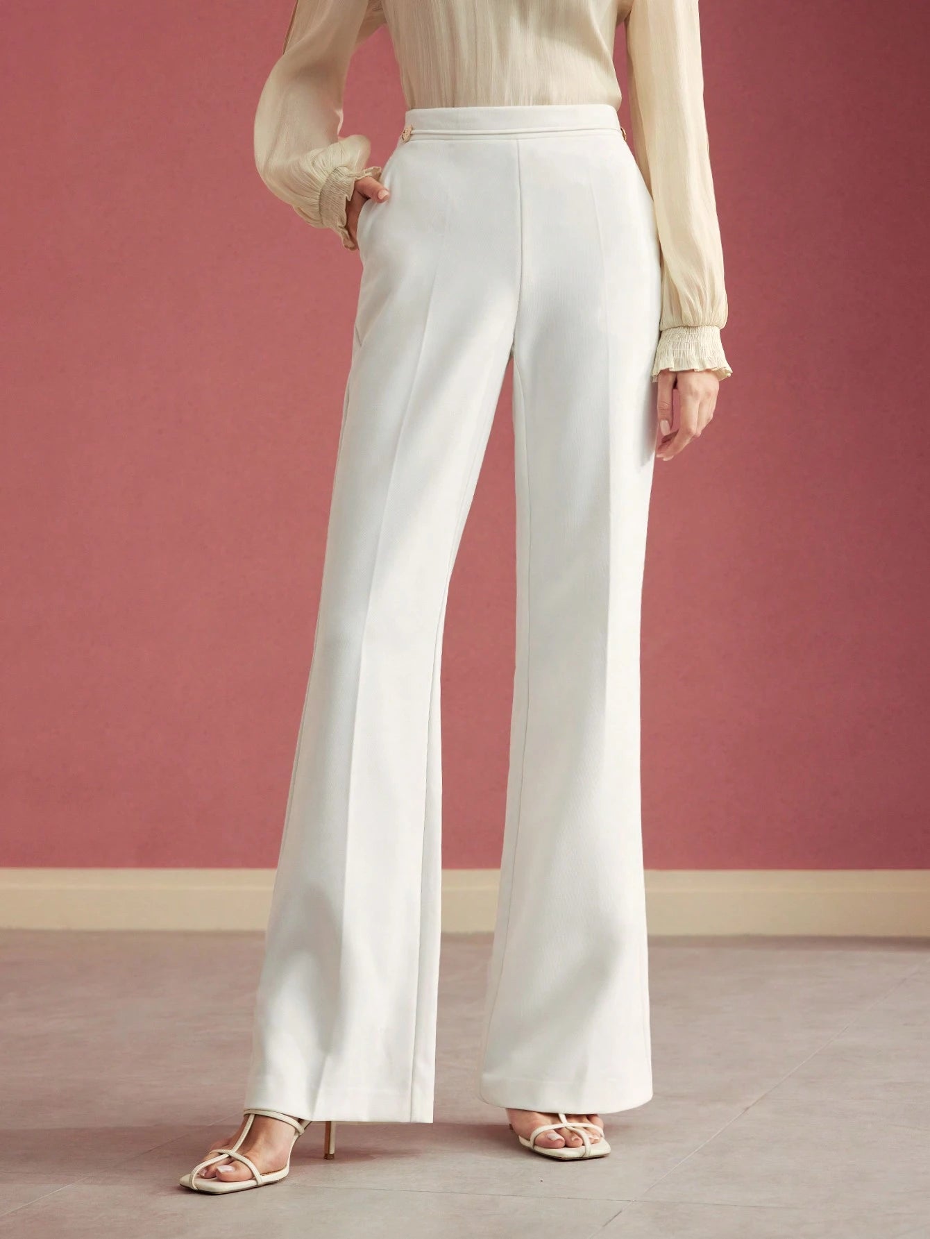 Pressed Crease Tailored Pants