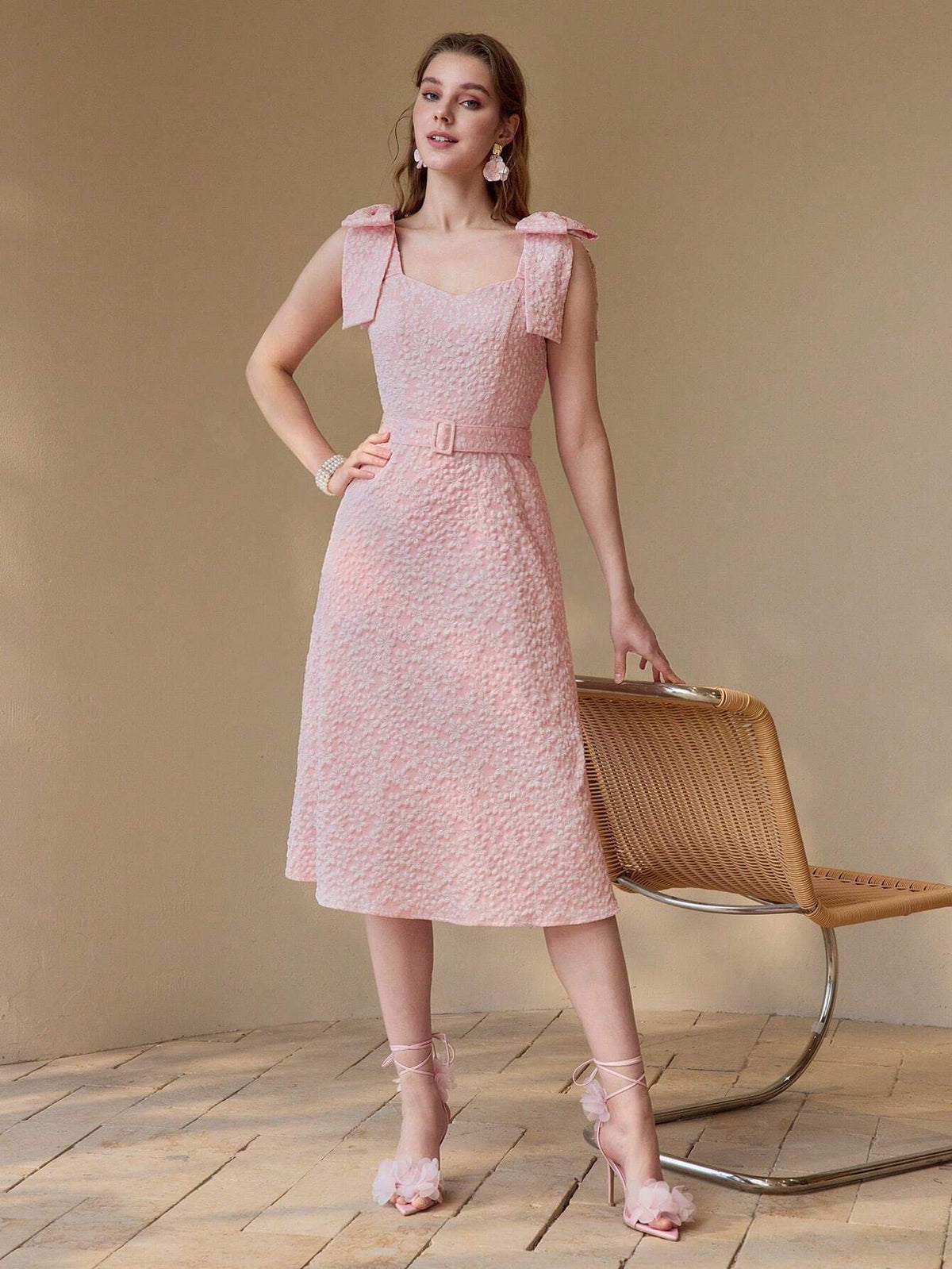 Waist Tie Detail Dress