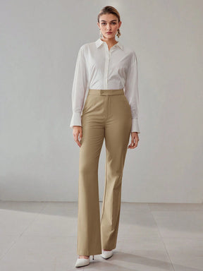 Straight-Leg Suit Pants
