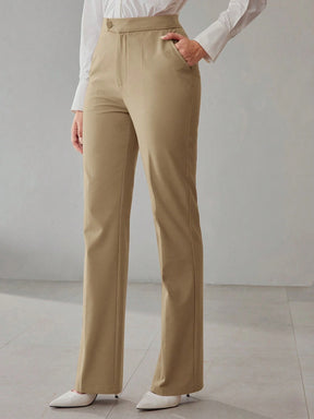 Straight-Leg Suit Pants
