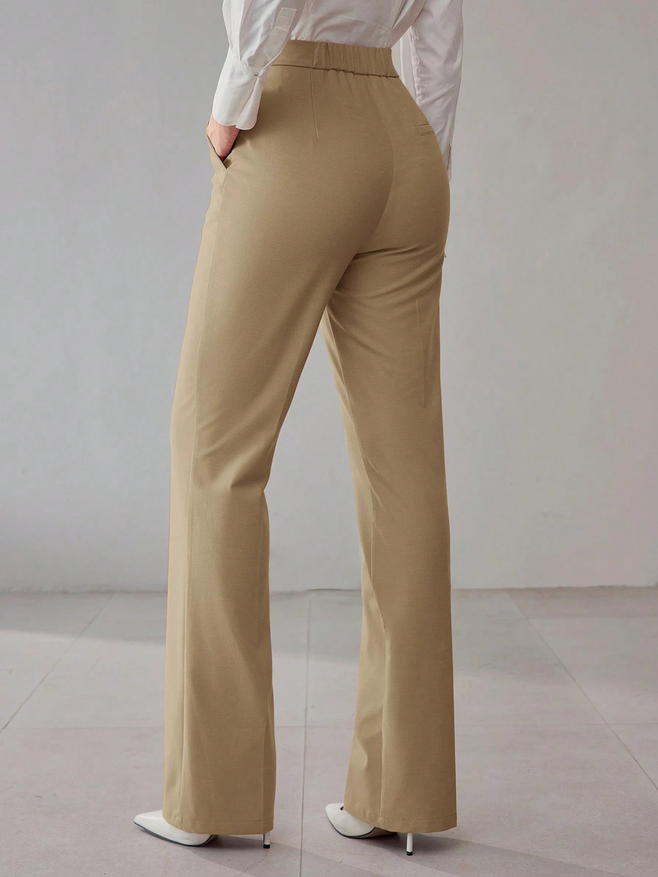 Straight-Leg Suit Pants