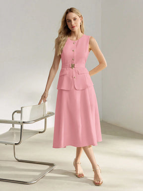 Linen Sleeveless Dress