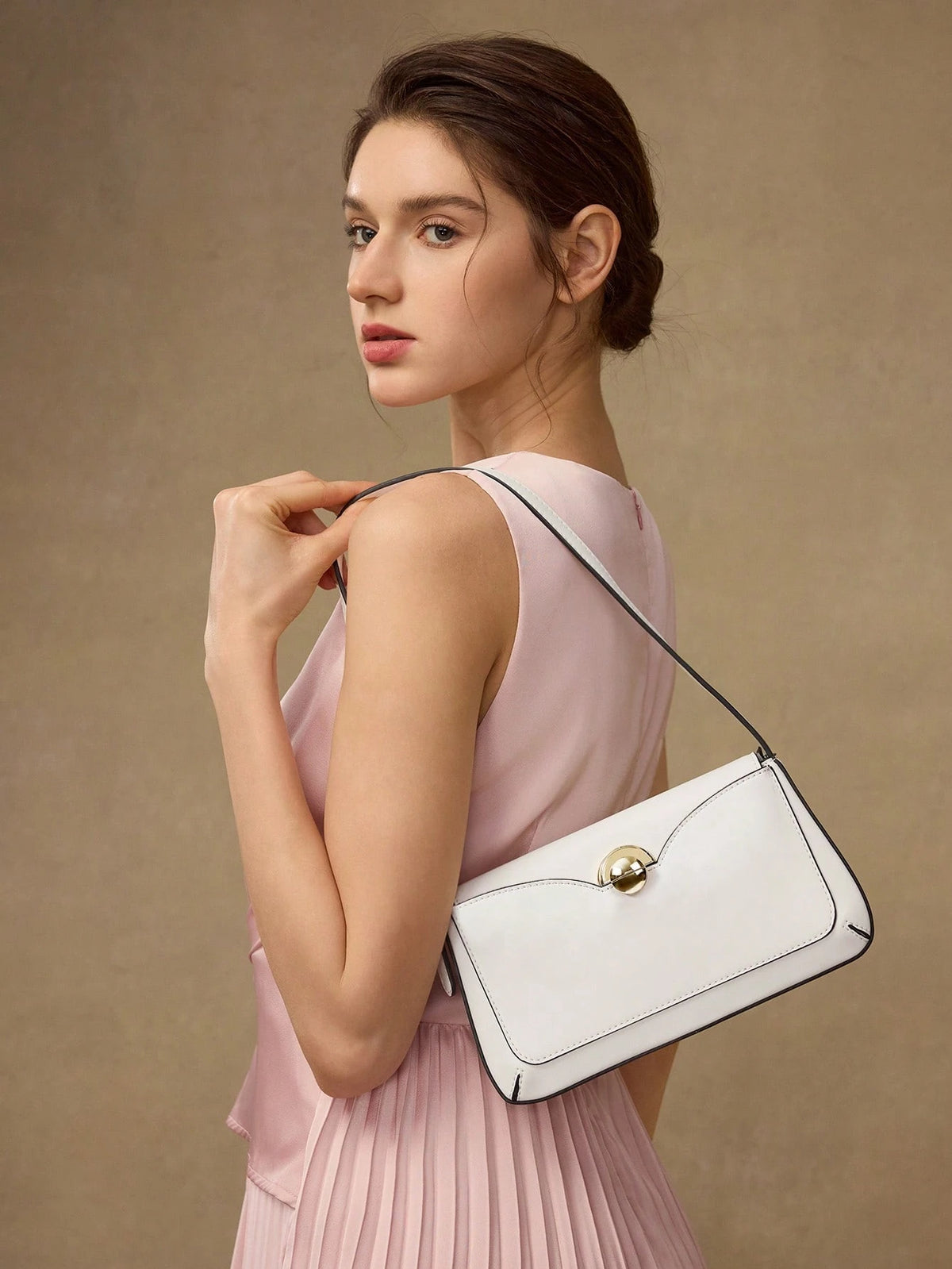 Flap Shoulder Bag with Detail