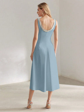 Round Neck Midi Dress