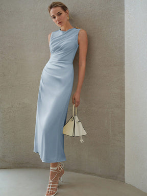 Pleated Midi Dress