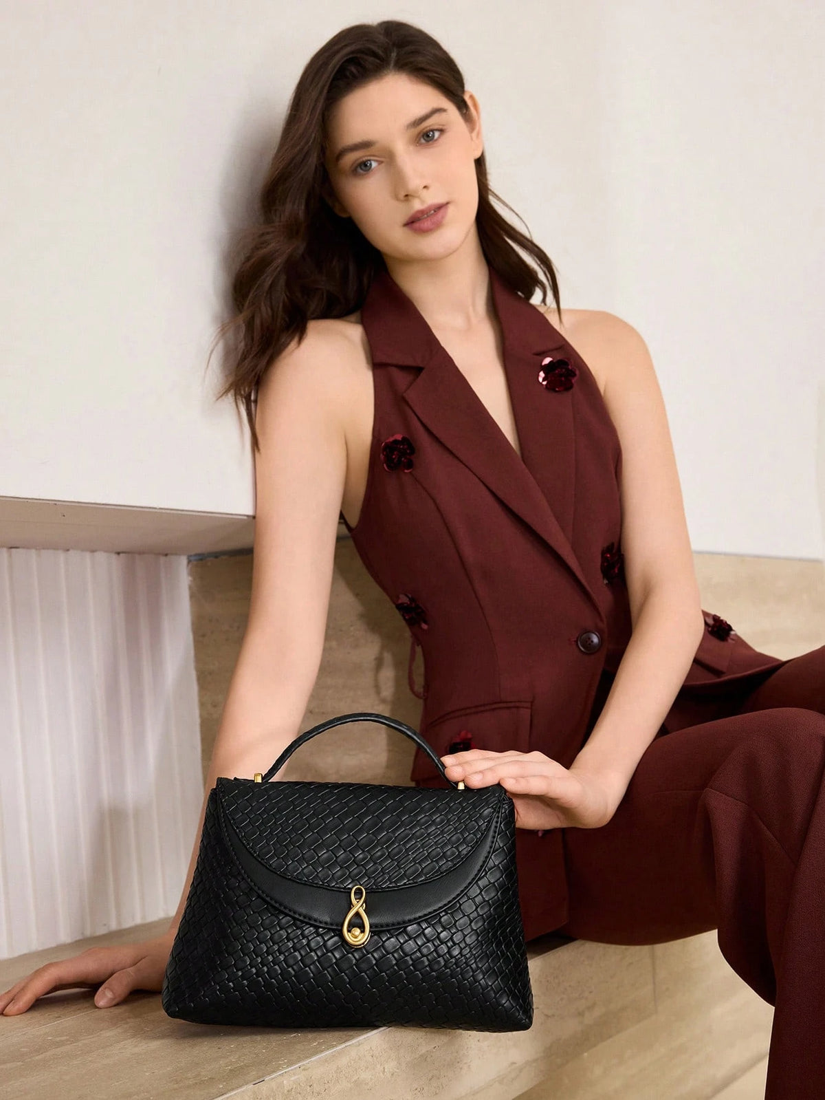 Textured PU Leather Bag