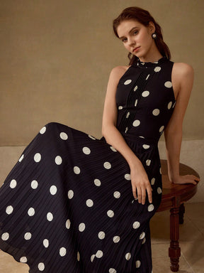 Pleated Long Dress