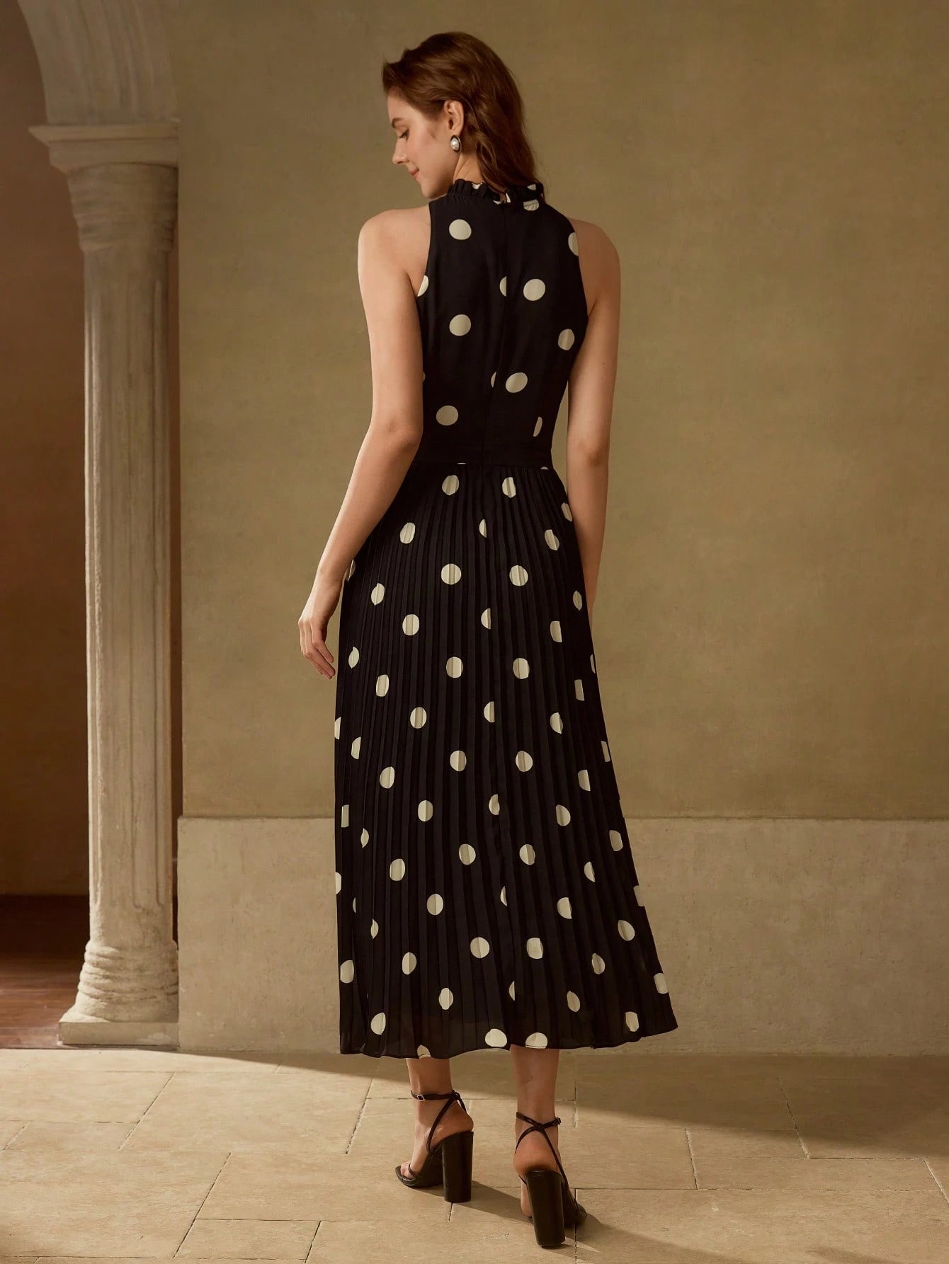Pleated Long Dress