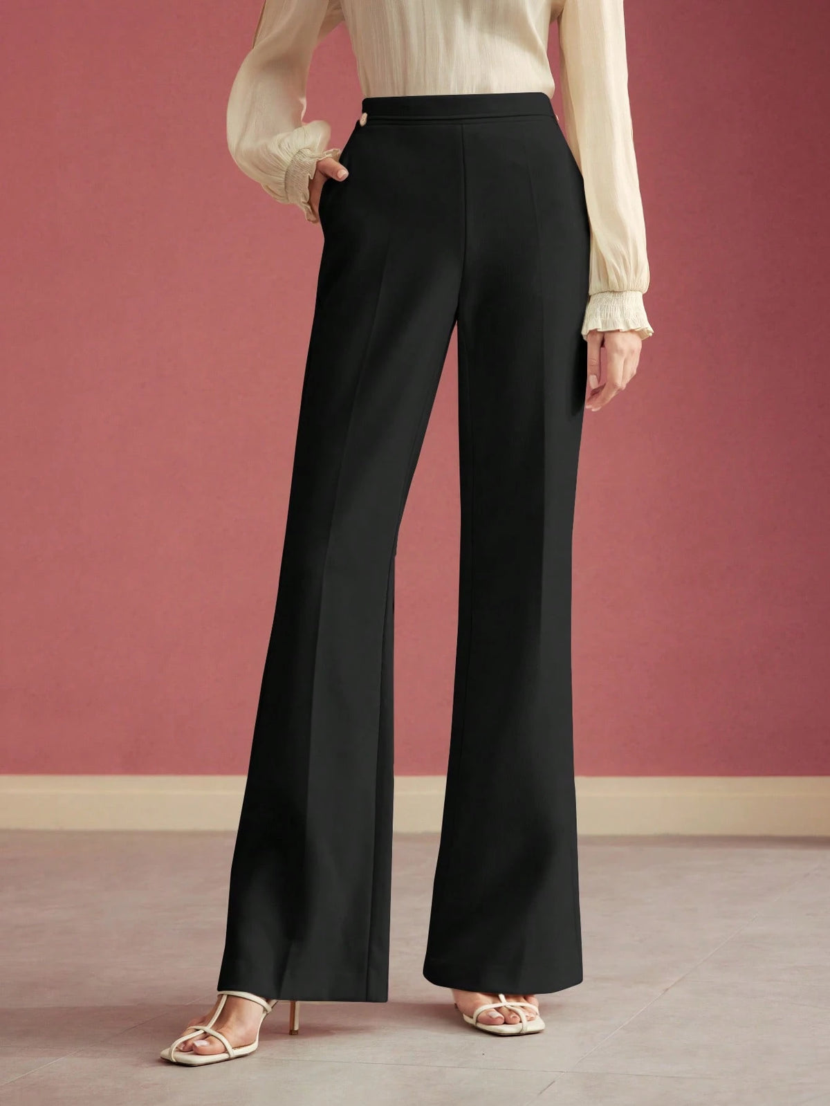 Pressed Crease Tailored Pants
