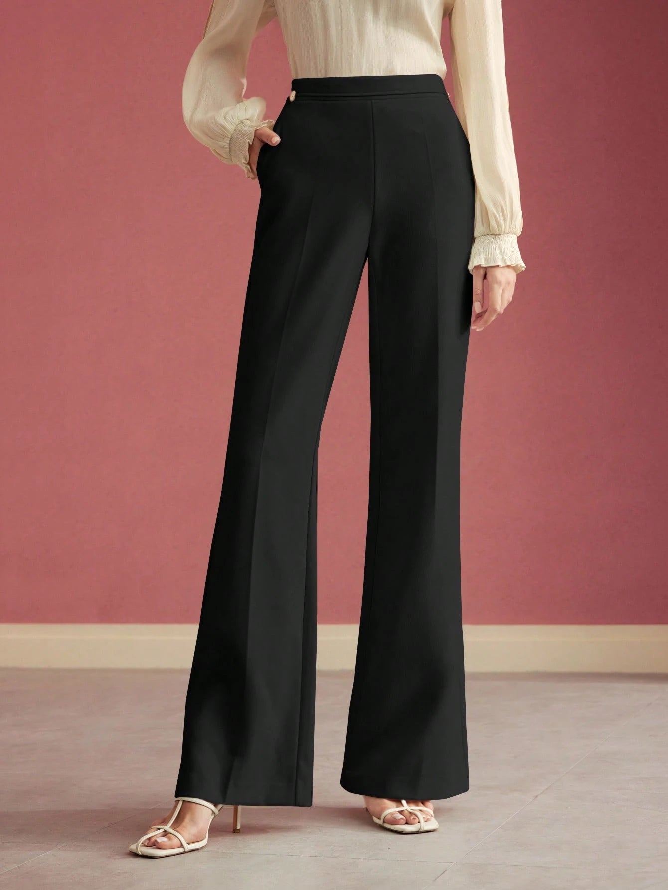 Pressed Crease Tailored Pants