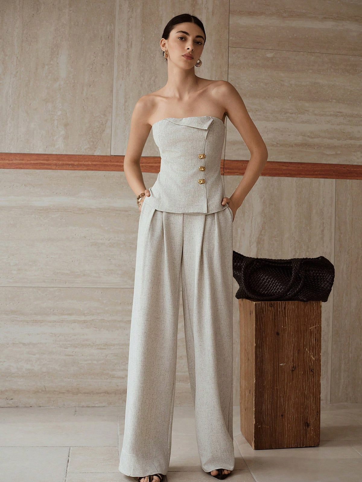 Slim Fit Tank Top and Pants Set