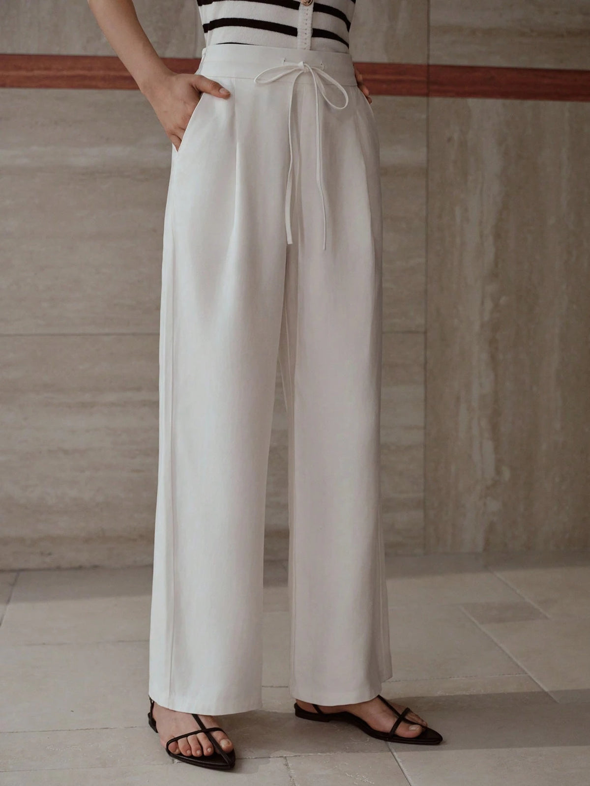 Drawstring Waist Pants