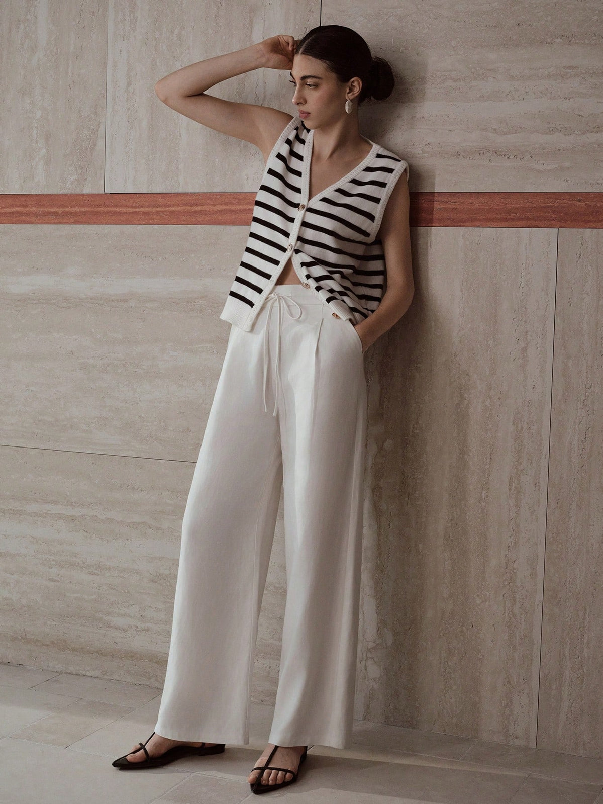 Drawstring Waist Pants