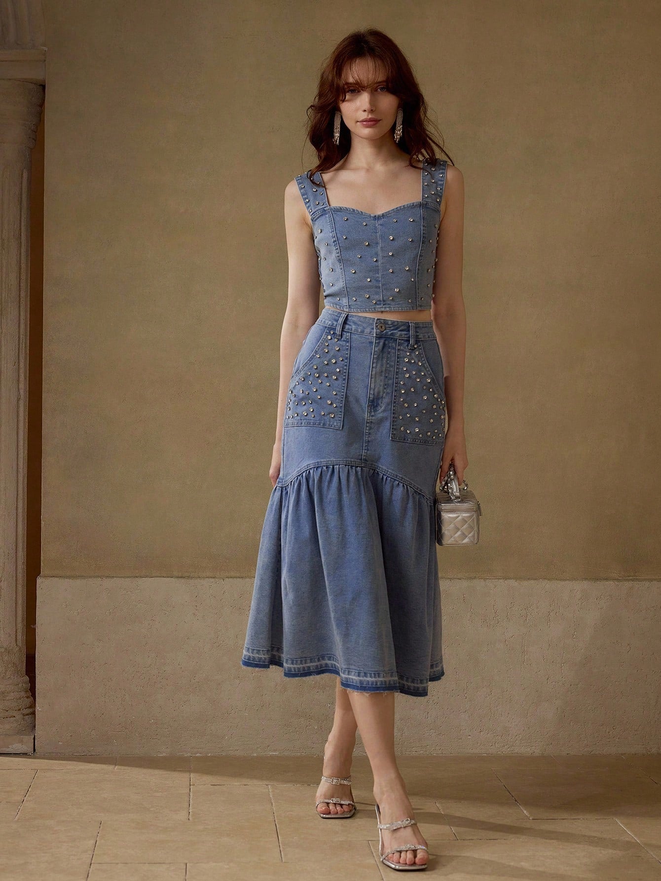Two-Piece Denim Set