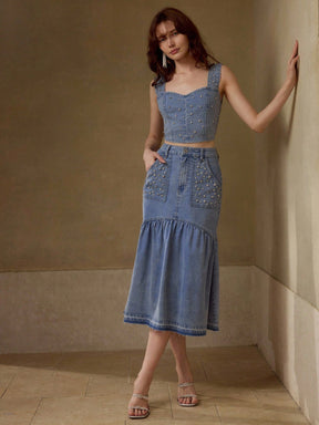 Two-Piece Denim Set